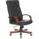 Кресло руководителя Бюрократ T-9928WALNUT/ECO черный эко.кожа крестов. металл/дерево главное фото в маленьком размере